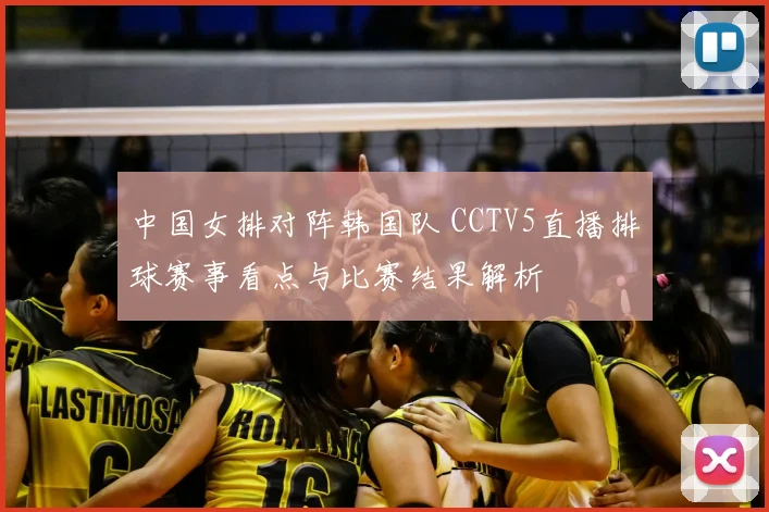 中国女排对阵韩国队 CCTV5直播排球赛事看点与比赛结果解析